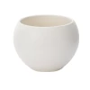 7.75”H X 10.5” WHITE CERMIC BUBBLE BOWL MAYU POT
