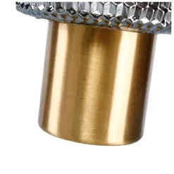 7”H X 6” AMBER STUDED GLASS -Home Decor Store 7h x 6 amber studed glass 2