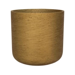 7”H X 7” METTALIC GOLD CHARLIE MEDIUM FIBERCLAY