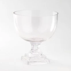8.5”H X 7.5” GLASS COMPOTE/PEDESTAL