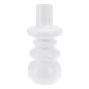8.75”H WHITE CERAMIC BUDVASE DOLOMITE