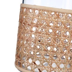 8.75”H X 5” BOHO STYLE CANE BUD VASE -Home Decor Store 875h x 5 boho style cane bud vase 2