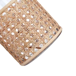 8.75”H X 5” BOHO STYLE CANE BUD VASE -Home Decor Store 875h x 5 boho style cane bud vase 3