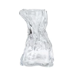 8.75”h X 5.5” COFFEE GLASS VENETIAN VASE