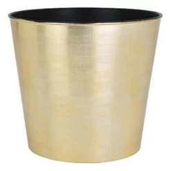 8.75”H X 8” GOLD PLASTIC TAPERED CYLINDER