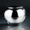 8"H X 10"D SILVER MIRROR FISH BOWL