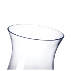 8”H X 4.5” GLASS PEDESTAL HURRICANE VASE -Home Decor Store 8h x 45 glass pedestal hurricane vase 4
