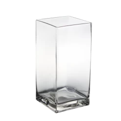 8"h X 5" X 5" CLEAR SQUARE GLASS OPENING