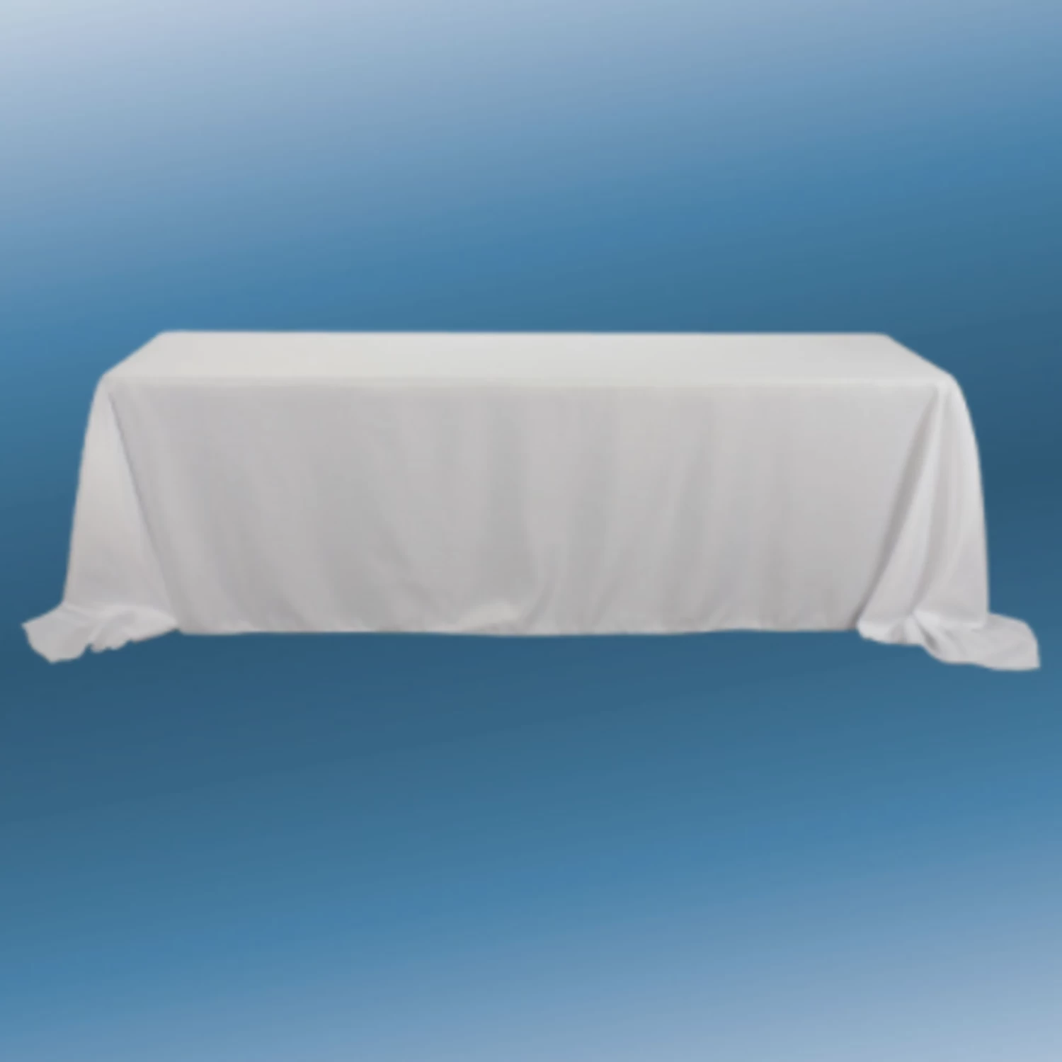 90” X 132” WHITE RECTANGLE POLYESTER TABLECLOTH 1 90” X 132” WHITE RECTANGLE POLYESTER TABLECLOTH