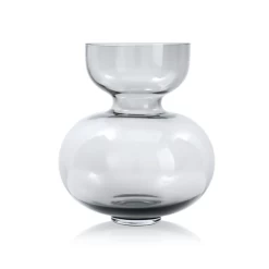 9.75βH X 8.75β GLASS DOBLE VASE