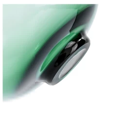 9.75’H X 8.75” GREEN GLASS DOBLE VASE -Home Decor Store 975h x 875 green glass doble vase 2