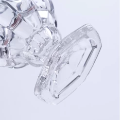 9”h X 7” THICK GLASS PEDESTAL VASE -Home Decor Store 9h x 7 thick glass pedestal vase 3