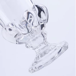 9”h X 7” THICK GLASS PEDESTAL VASE -Home Decor Store 9h x 7 thick glass pedestal vase 4