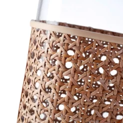 9”H X 7”L X 3”W BOHO STYLE CANE VASE -Home Decor Store 9h x 7l x 3w boho style cane vase 2