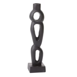 10.25" X 2.5" BLACK POZAS CANDLESTICK