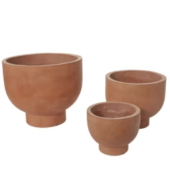 10.5” X 12.25” BURNT ORANGE NEWPORT COMPOTE TERRACOTTA -Home Decor Store accent decor 105 x 1225 burnt orange newport compo 2