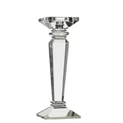 10.75"H X 4" CRYSTAL CANDLE STICK (AD)