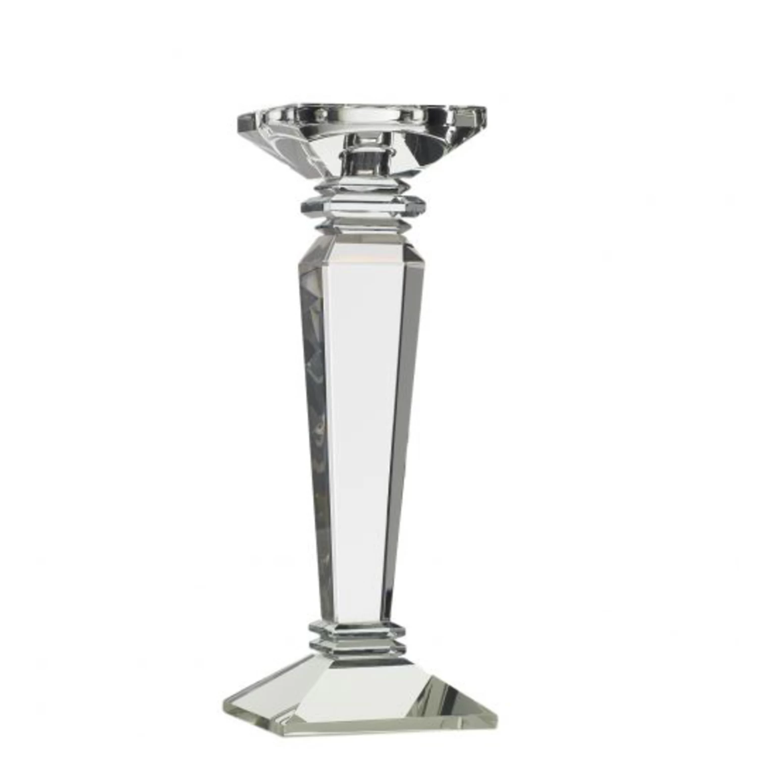 10.75"H X 4" CRYSTAL CANDLE STICK (AD) 1 10.75"H X 4" CRYSTAL CANDLE STICK (AD)