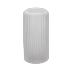 10”H X 5” WHITE GLASS PALOMA VASE