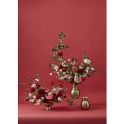 11.75"H X 7" METAL GOLDEN LOVE VASE -Home Decor Store accent decor 1175h x 7 metal golden love vase 3