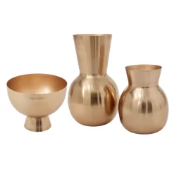 11.75"H X 7" METAL GOLDEN LOVE VASE -Home Decor Store accent decor 1175h x 7 metal golden love vase 4