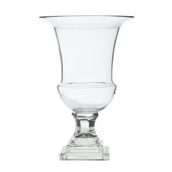 11.75”H X 8” CLEAR Ellewood Urn (AD)