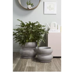 11”H X 13” GREY CONCRETE HUNTINGTON PLANTER -Home Decor Store accent decor 11h x 13 grey concrete huntington pla 3