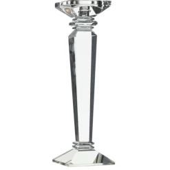 12.5"H X 4" CRYSTAL CANDLE STICK (AD)
