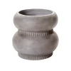 15.25”H 17.25” GREY CONCRETE HUNTINGTON PLANTER