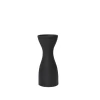 15.5”H X 6.25” BLACK CERAMIC LOVISA VASE