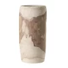 15”H X 6-7.5”W WOOD YUCCA POT/VASE