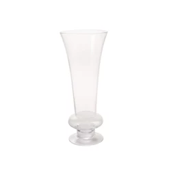 19.5”H X 8.25” GLASS CENTERPIECE DARIO VASE
