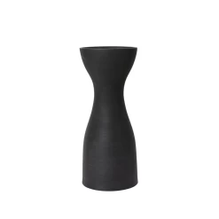 19.75”H X 8.25” BLACK CERAMIC LOVISA VASE