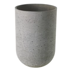 20”H X 13.75” GREY FIBER GLASS SEAPORT PLANTER