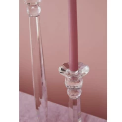 23.5”H X 5.75”GLASS INTERLUDE CANDLESTICK -Home Decor Store accent decor 235h x 575glass interlude candlestick 2