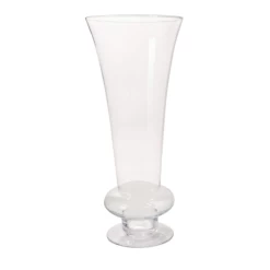 27.5”H X 11.5” GLASS CENTERPIECE DARIO VASE -Home Decor Store accent decor 275h x 115 glass centerpiece dario va 2