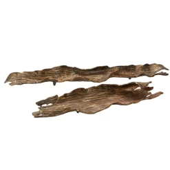 2.75’H X 32”LONG X 4.75” METAL GOLDEN CEDAR TRAY WOODLIKE 7 2.75’H X 32”LONG X 4.75” METAL GOLDEN CEDAR TRAY WOODLIKE -Home Decor Store accent decor 275h x 32long x 475 metal golden ceda 3