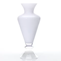 28”H X 12” REFINE VASE WHITE