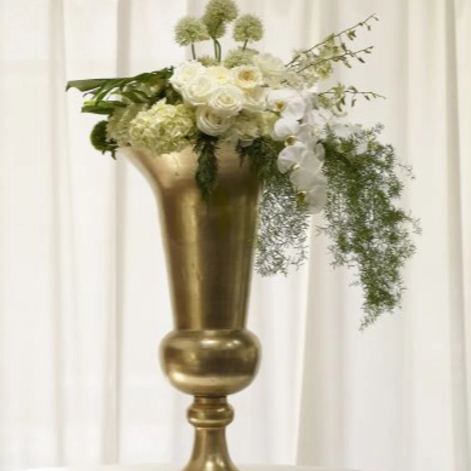 30”H X 17” GOLD SPARTA URN (AD) 3 30”H X 17” GOLD SPARTA URN (AD) - Image 3