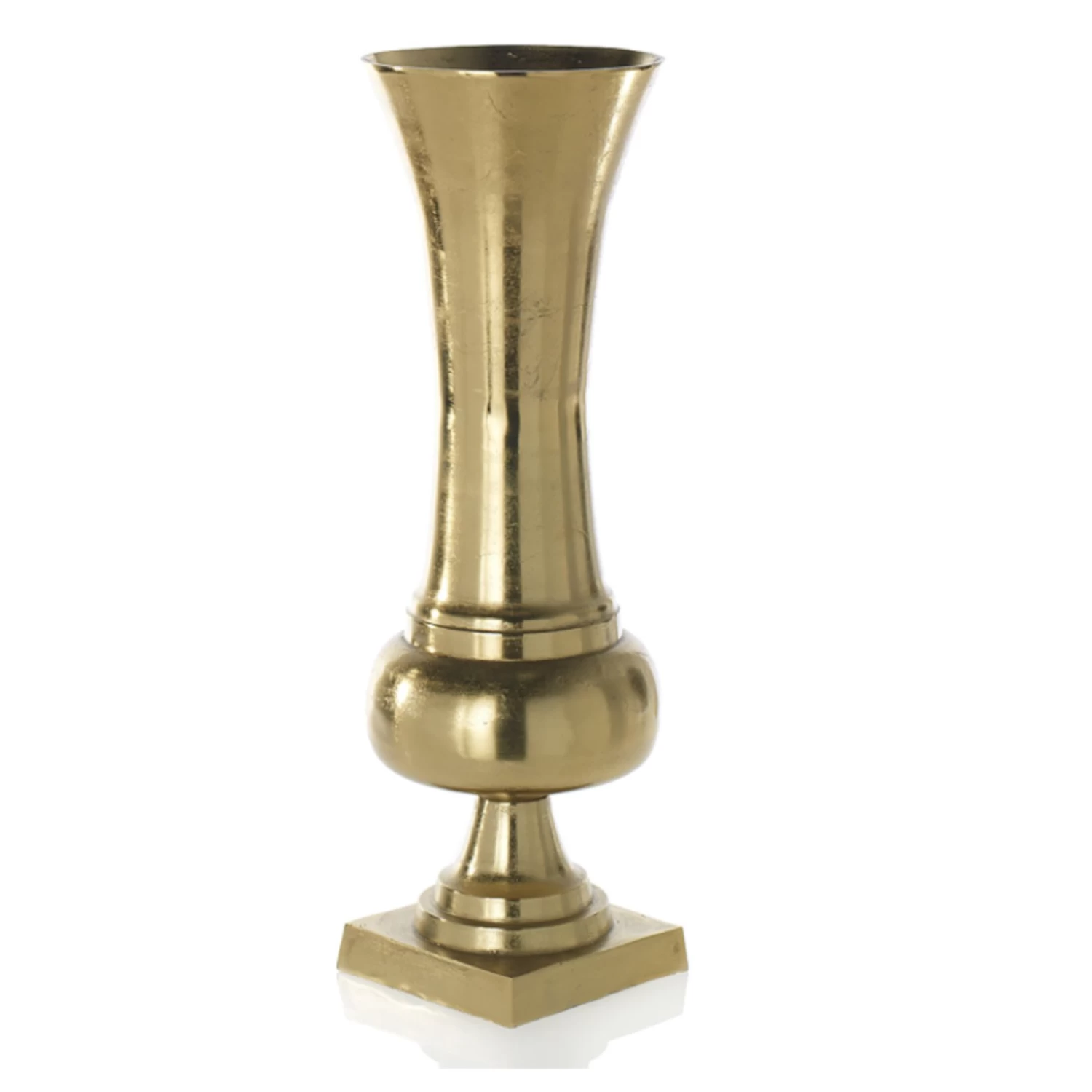 32.25"h X 10.25 GOLD METAL MAJESTY VASE 1 32.25"h X 10.25 GOLD METAL MAJESTY VASE