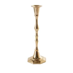 3.25'' X 9.25’’H GOLD ANTIQUE CANDLESTICK