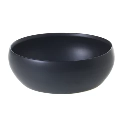 3.5”h X 10.5”D SIMPLY LOW BOWL Black (AD)