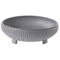 3.75βH X 11β GREY CERAMIC MELATI BOWL (AD)
