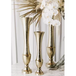 37"h X 8" GOLD MERCI VASE -Home Decor Store accent decor 37h x 8 gold merci vase 2