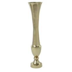 37"h X 8" GOLD MERCI VASE