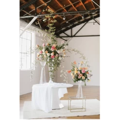 39.25”H X 9.5” GLASS SEMPLICE VASE REVERSIBLE -Home Decor Store accent decor 3925h x 95 glass semplice vase revers 2