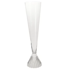 39.25”H X 9.5” GLASS SEMPLICE VASE REVERSIBLE