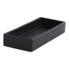 3”H X 13.75”LX 5”W MATTE BLACK URBAN PLANTER (AD)