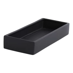 3”H X 13.75”LX 5”W MATTE BLACK URBAN PLANTER (AD)