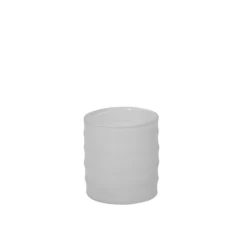 4β X 4β WHITE FROSTED GLASS KYRENIA VASE